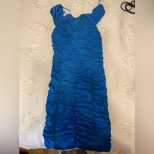 Zara tight blue mini dress